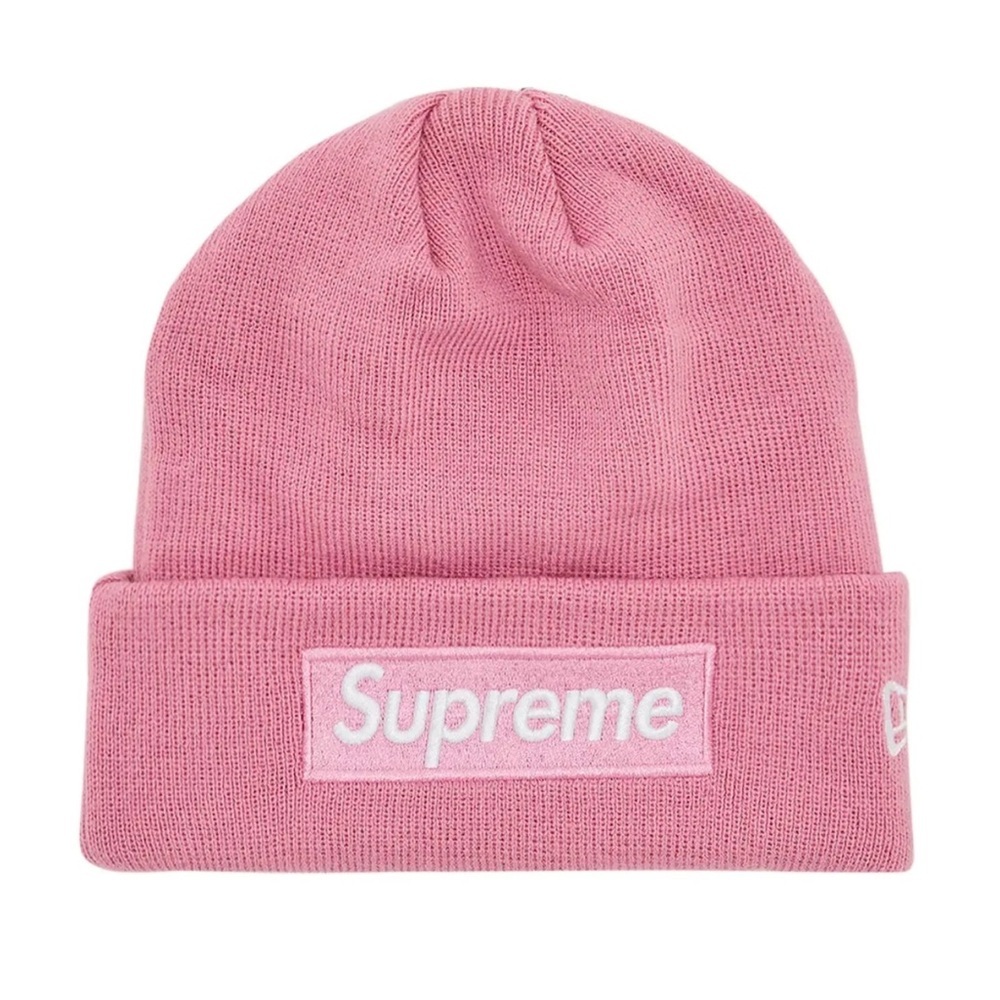 Supreme Box Logo Beanie Dusty Pink OS New With Tags